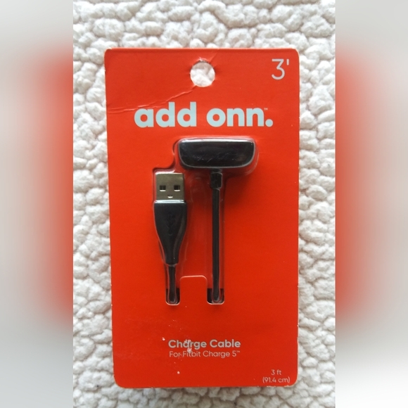 Add Onn. 3' CHARGE CABLE for Fitbit Charge 3 ft (91.4 cm) - Picture 2 of 3